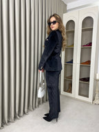 Kadife Omzu Vatkalı Takım