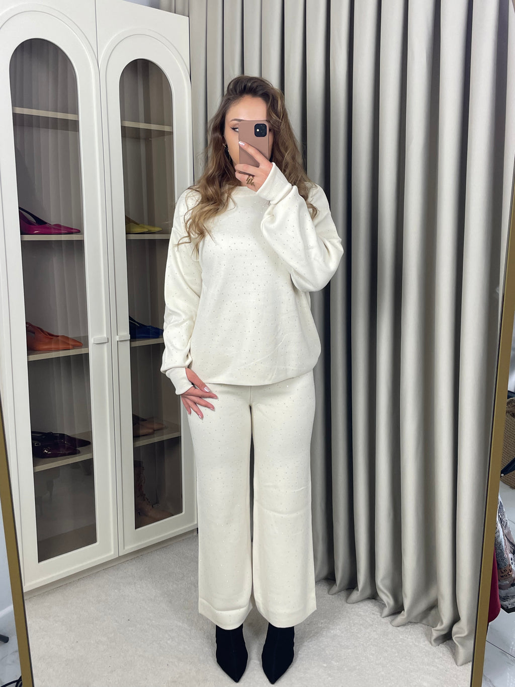 Kol Ucu Parmak Geçmeli Taşlı Takım