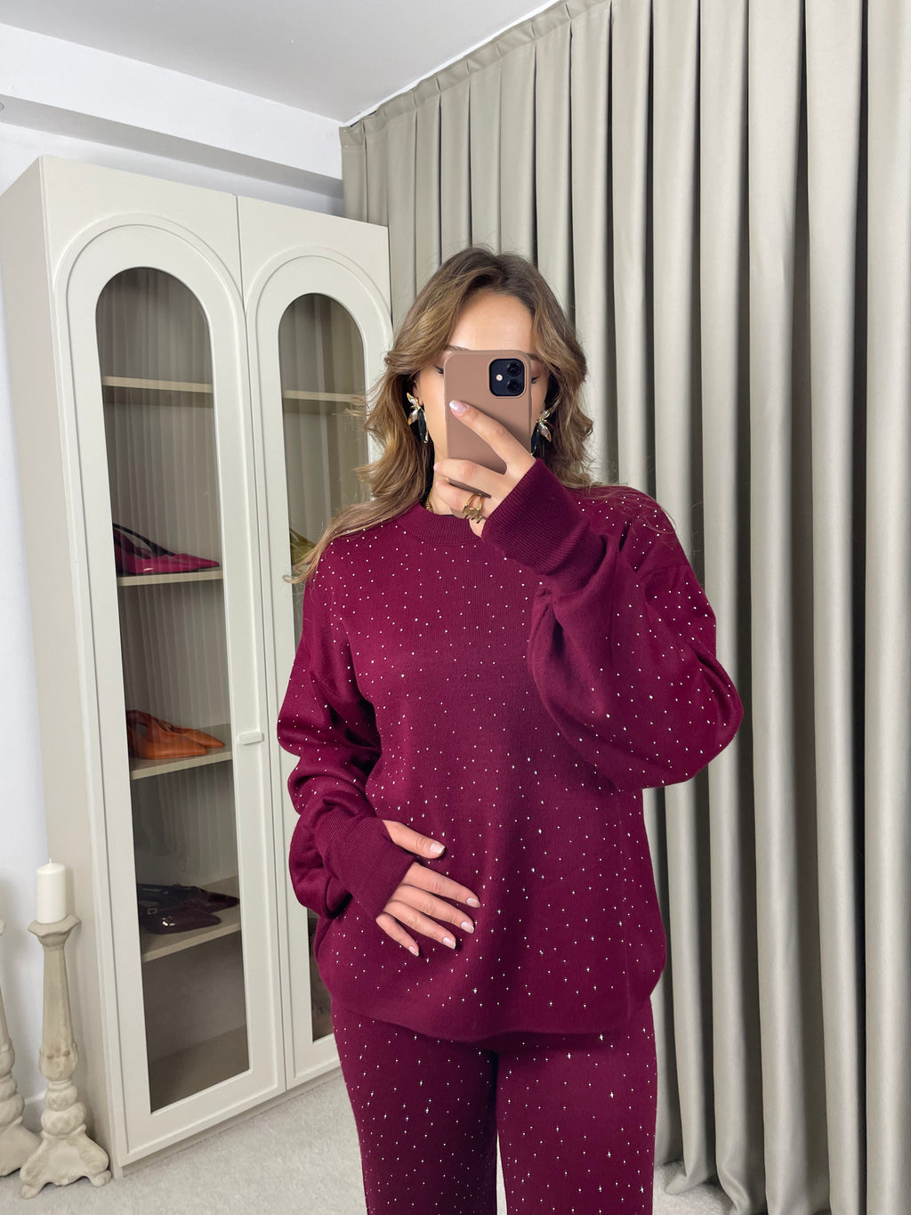 Kol Ucu Parmak Geçmeli Taşlı Takım