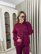 Kol Ucu Parmak Geçmeli Taşlı Takım